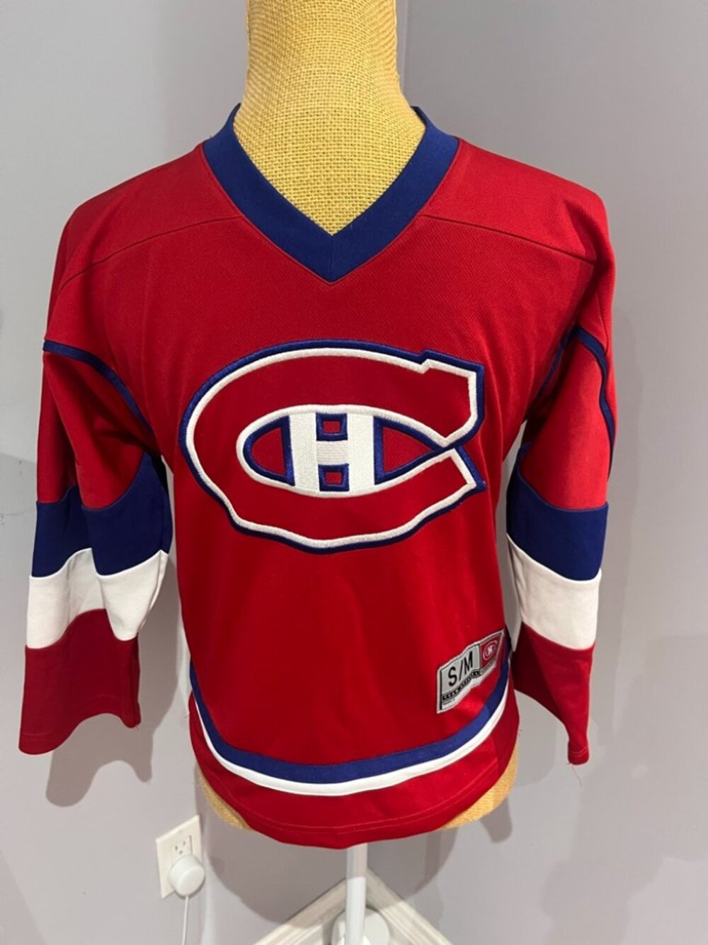 Montreal Canadiens Official NHL Youth Jersey Red Home Team Apparel Size S M Habs